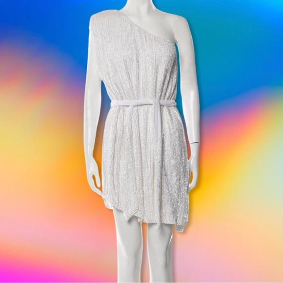 NWT RETROFETE ELLA DRESS - MOONGLOW - LARGE - Picture 2 of 10